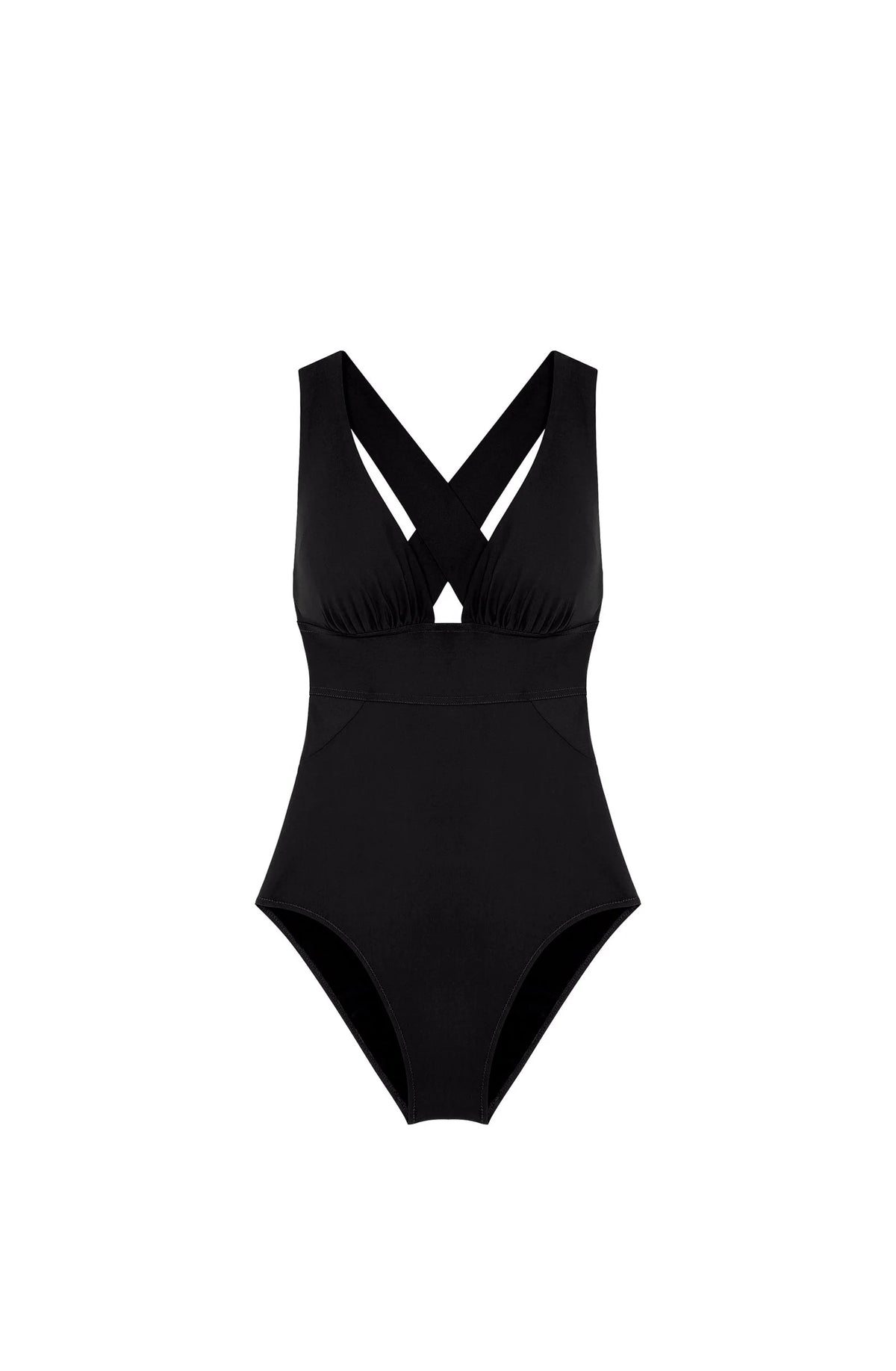 capri Orange back-crossed swimsuit