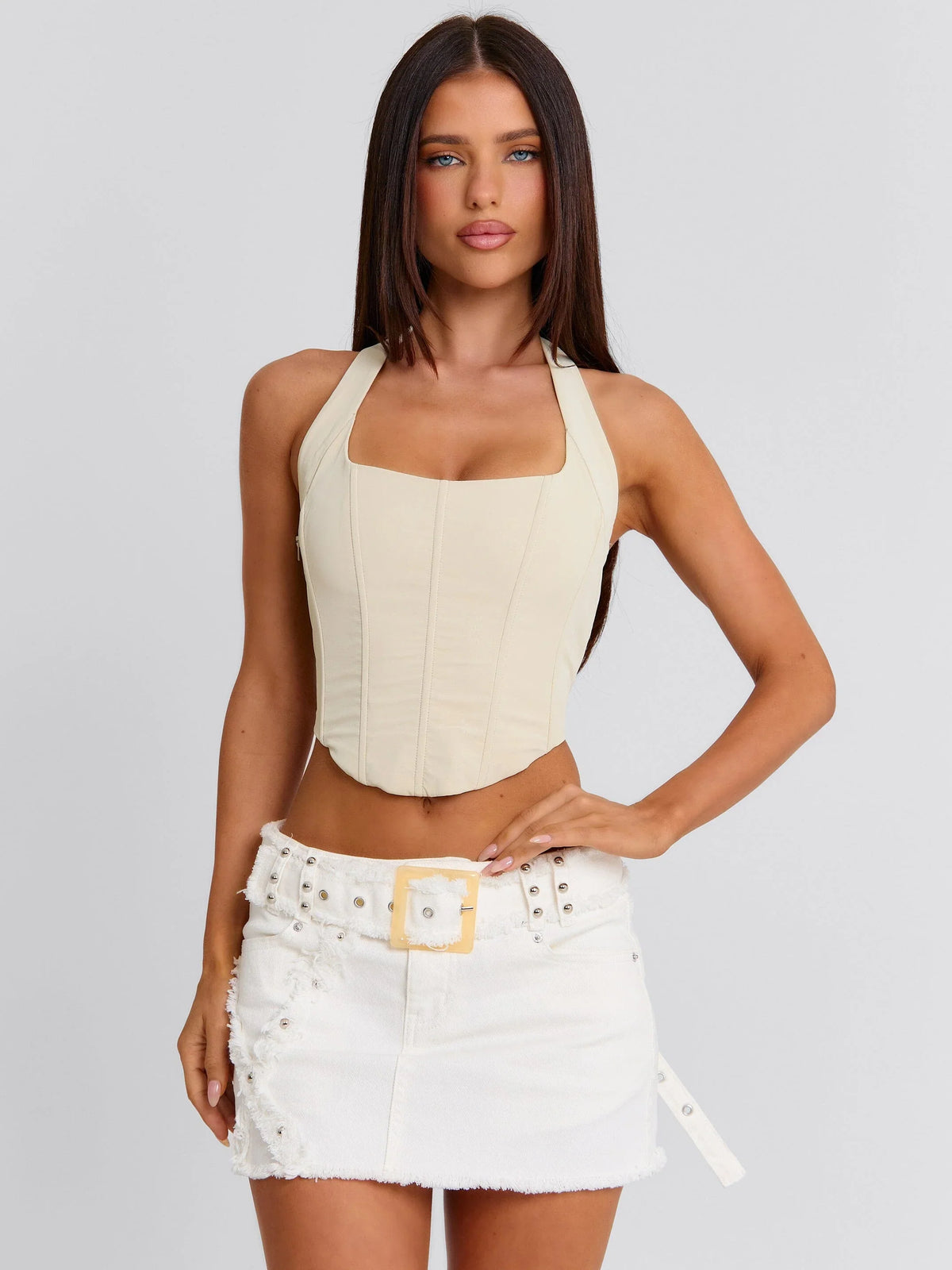 Top corset Lainee avec baleines