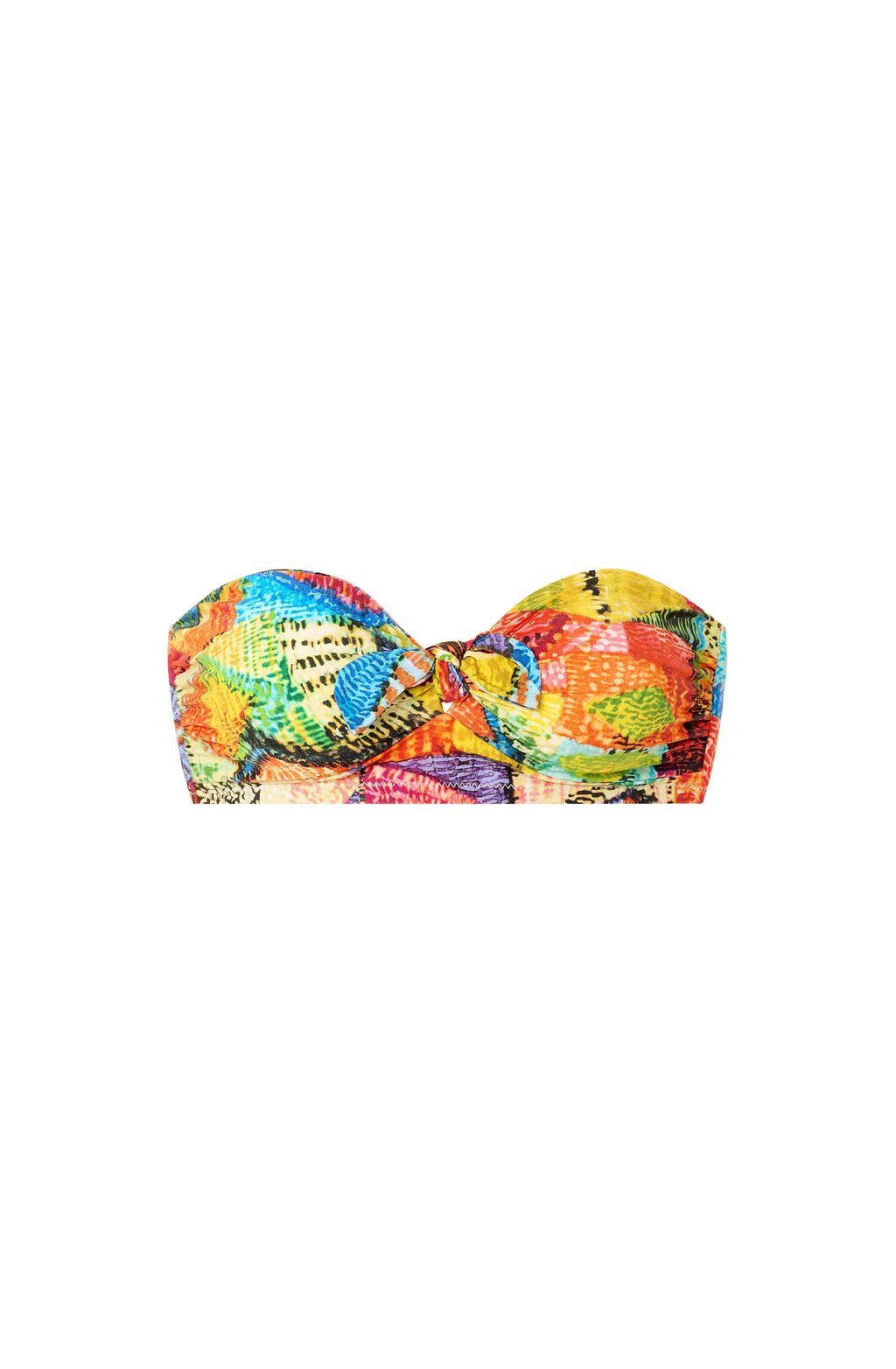 bahiu Printed bandeau bikini top HOLI