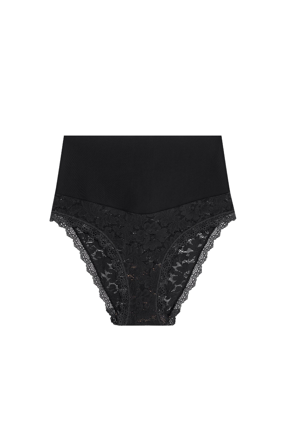 Culotte taille haute en dentelle blanc écume
