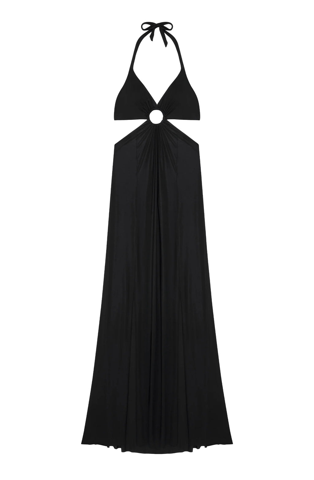 rod Long black loop dress