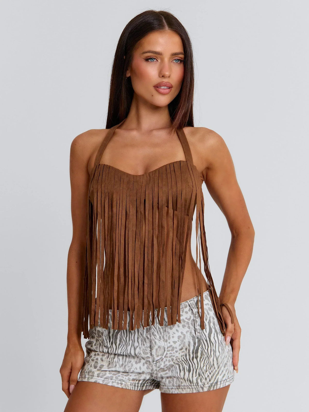Le haut FRANCINE marron de Lucy