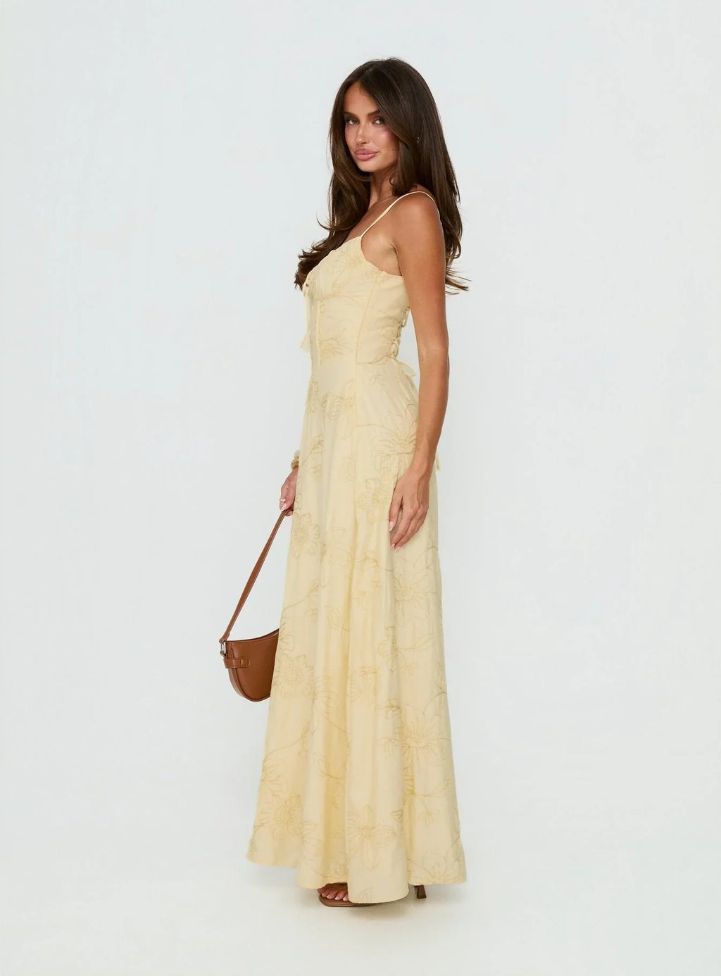 Robe longue Members Only Citron