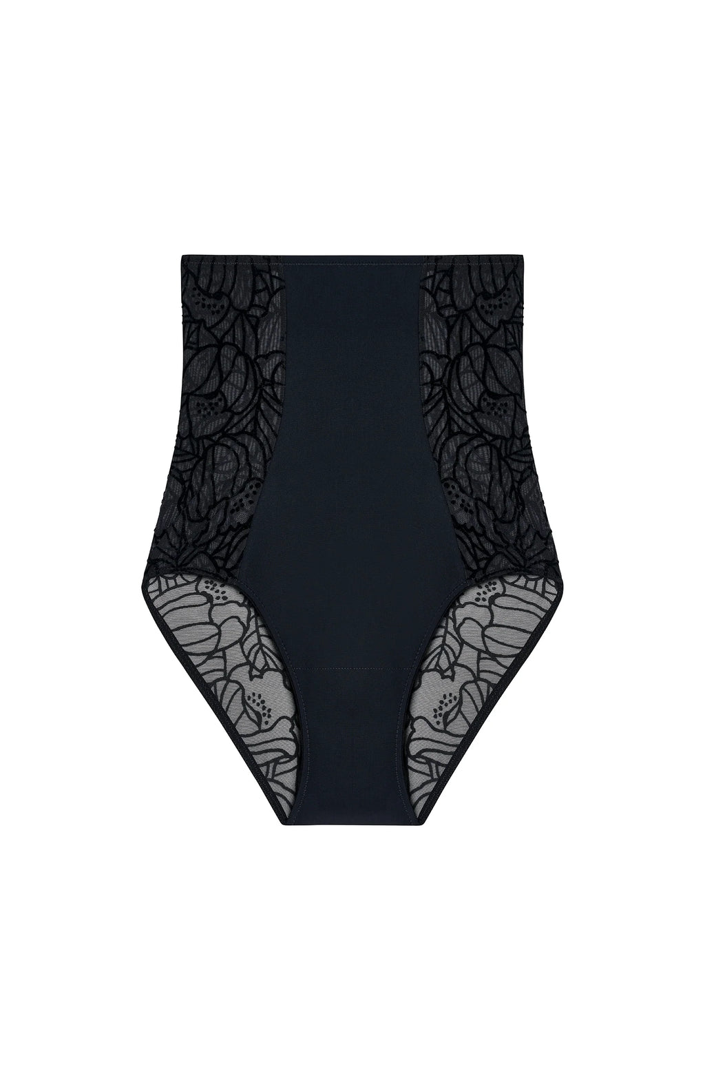 culotte taille haute en dentelle