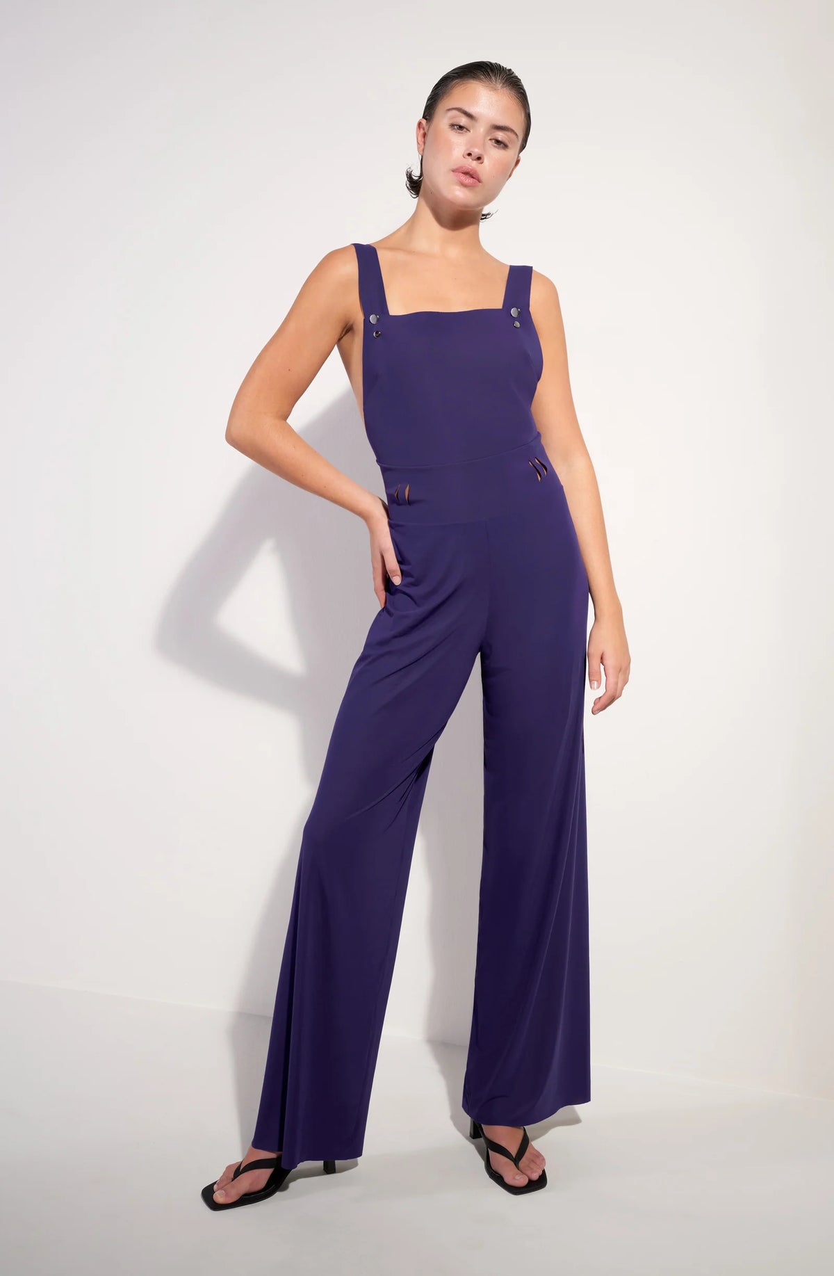 Salopette slim violette Cira