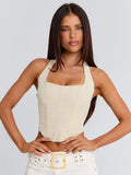 Top corset Lainee avec baleines