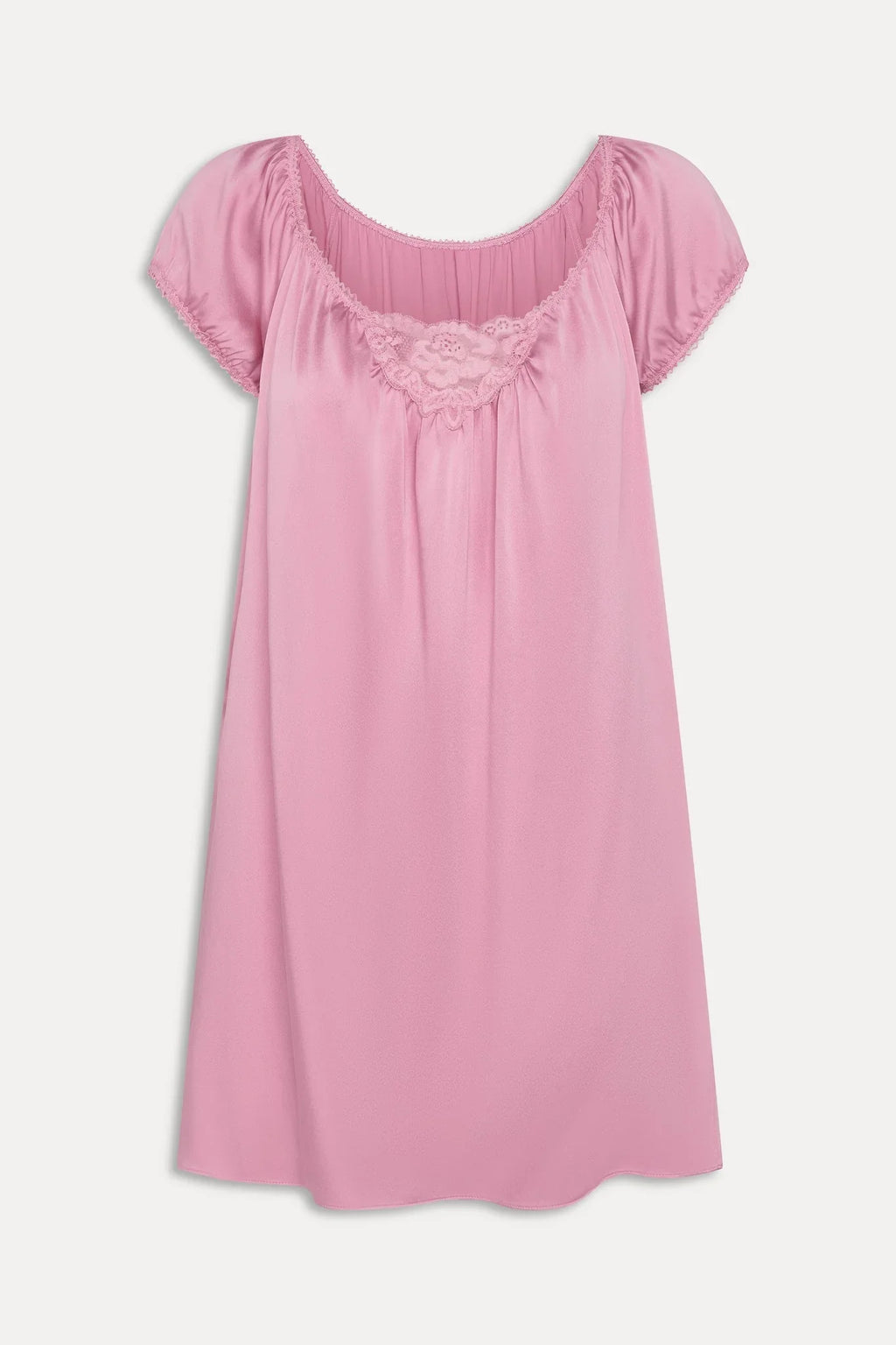 Robe Babydoll Bo Silk - Rose coucher de soleil