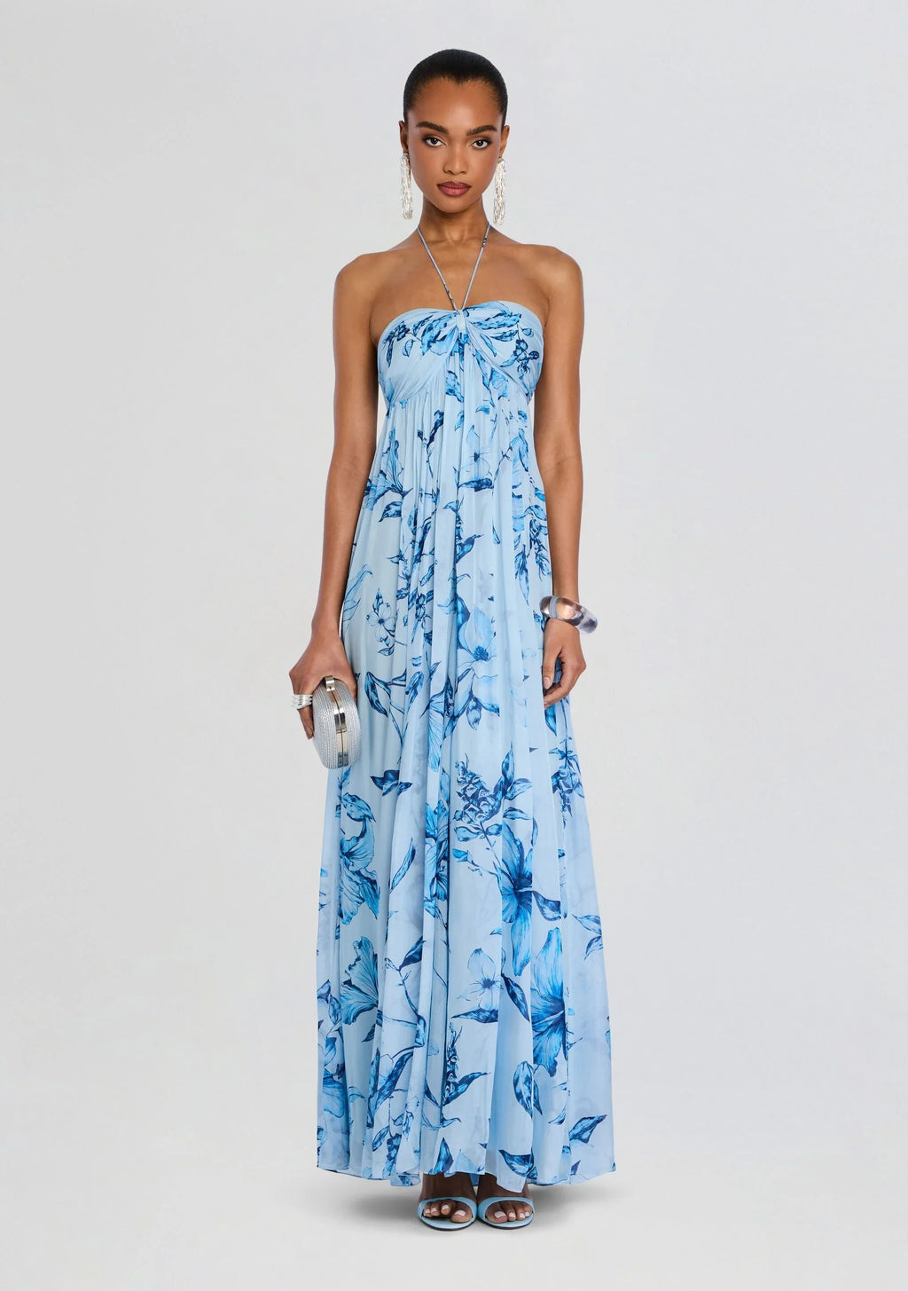 Robe évasée sans bretelles Milo