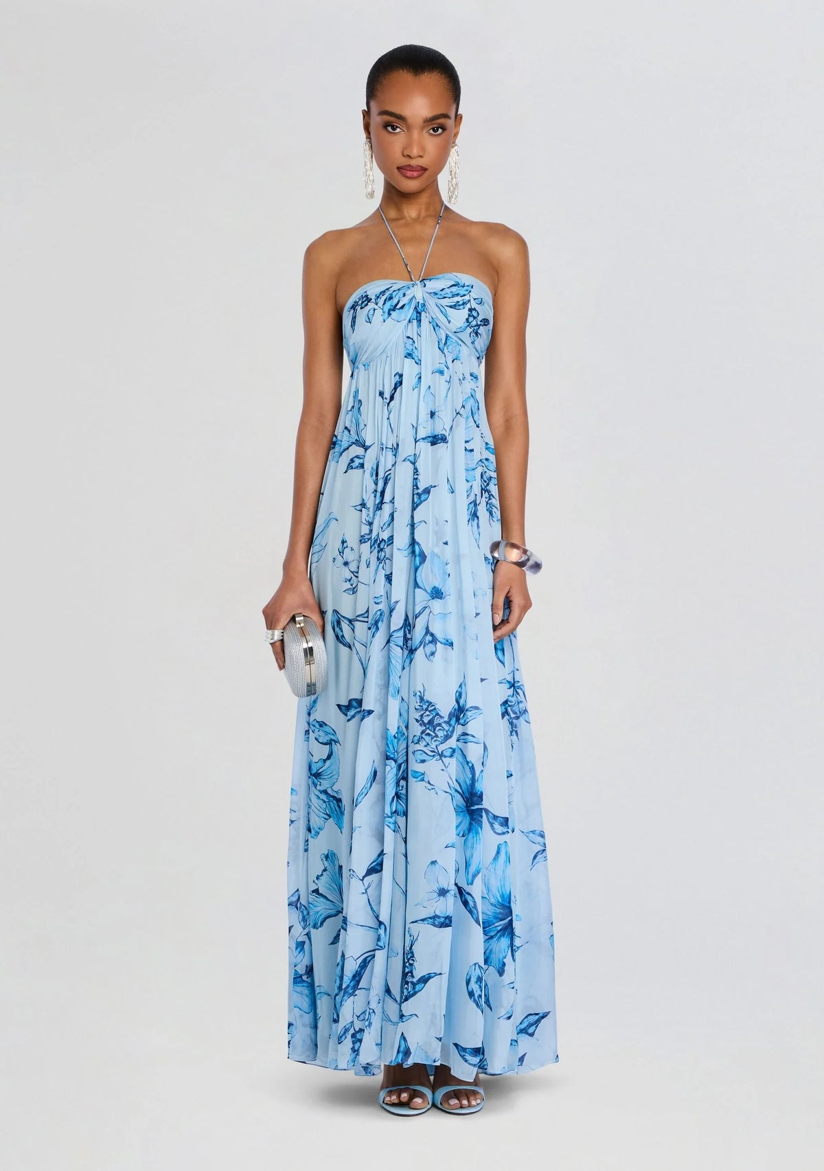 Robe évasée sans bretelles Milo