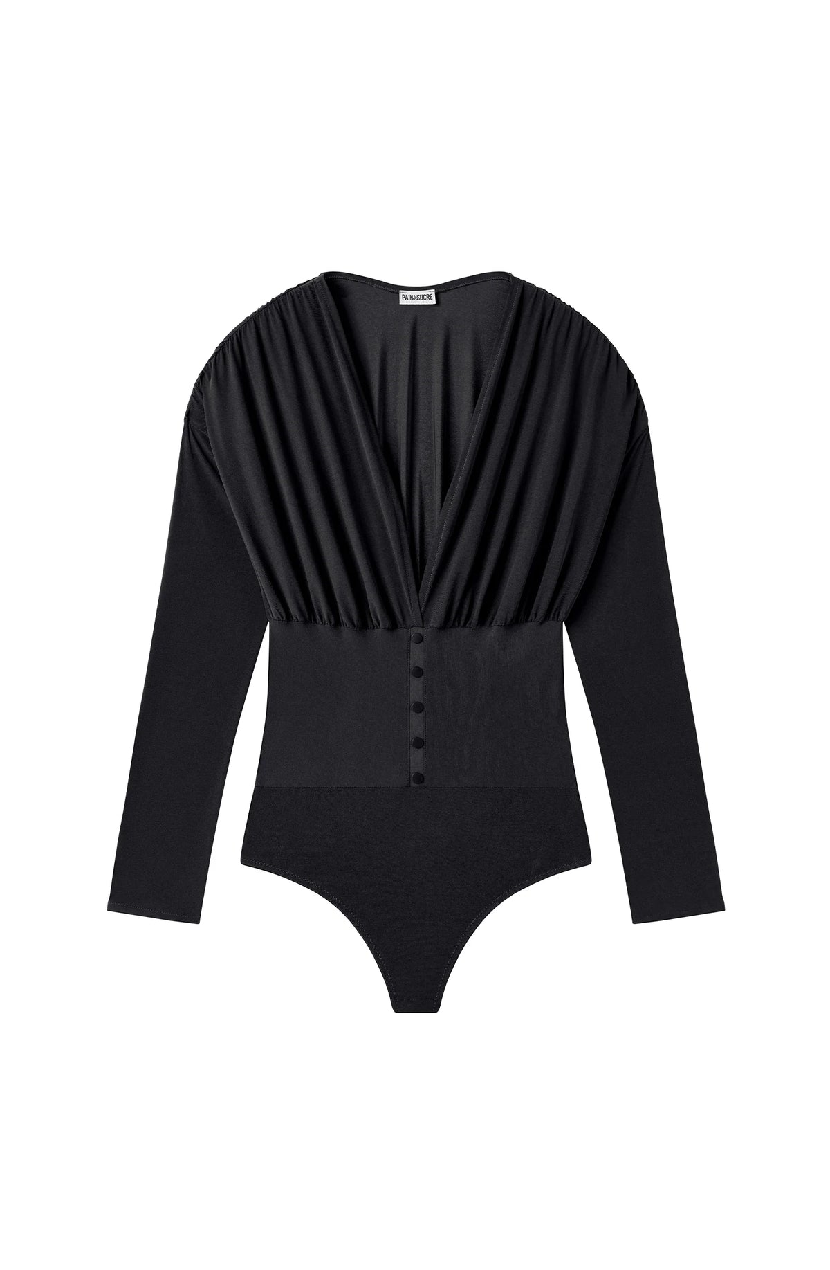 osya Black long-sleeved bodysuit