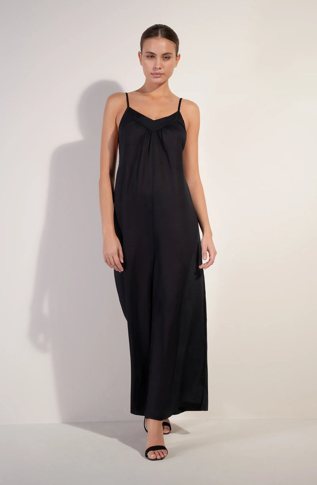 vera Black wide-leg jumpsuit