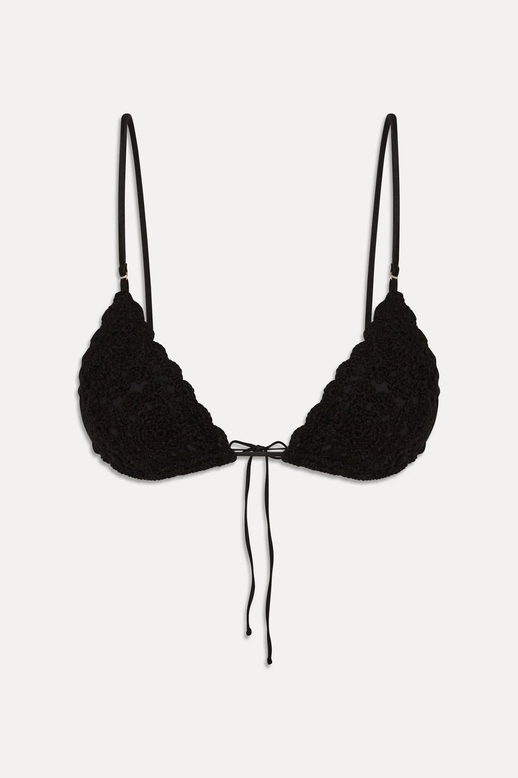 Haut de bikini Elena Crochet Shine - Noir