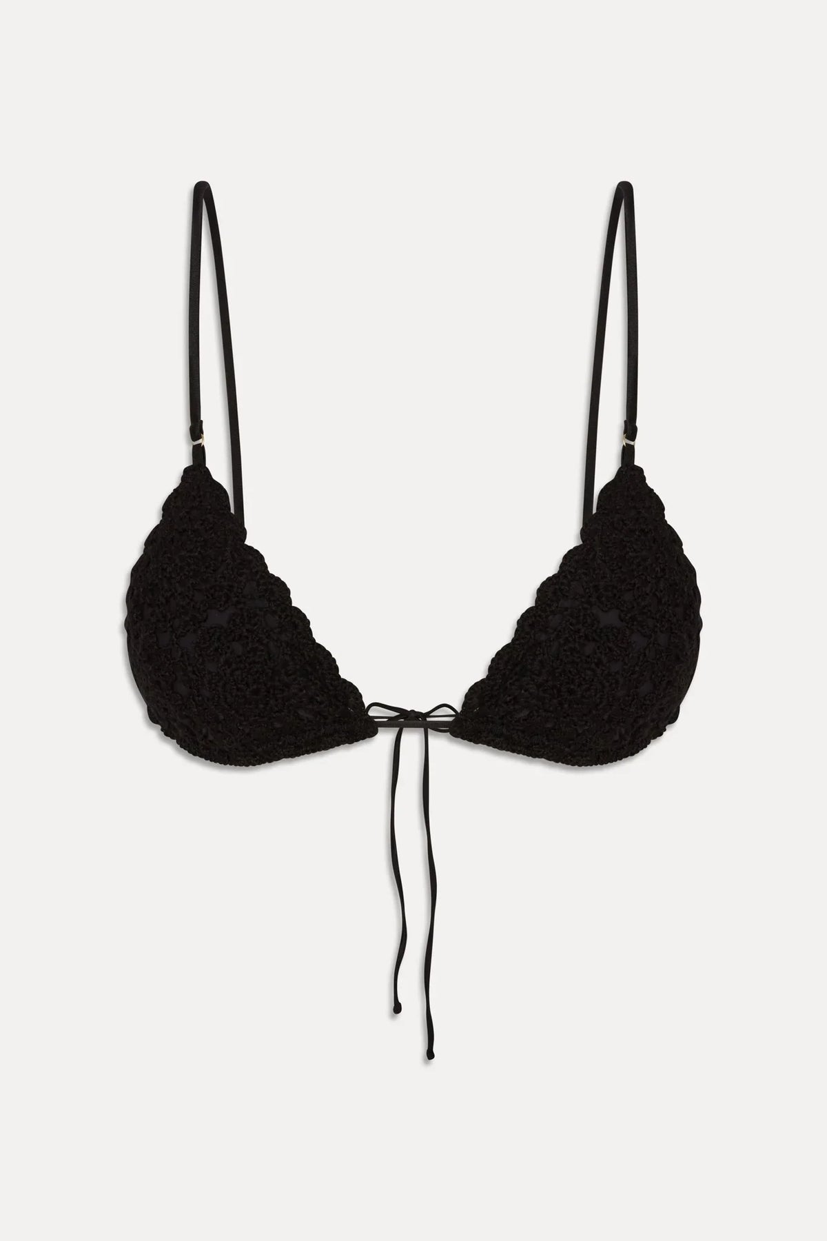 Haut de bikini Elena Crochet Shine - Noir