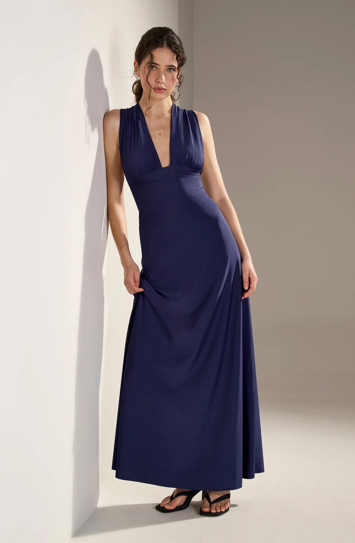 reena Navy long dress
