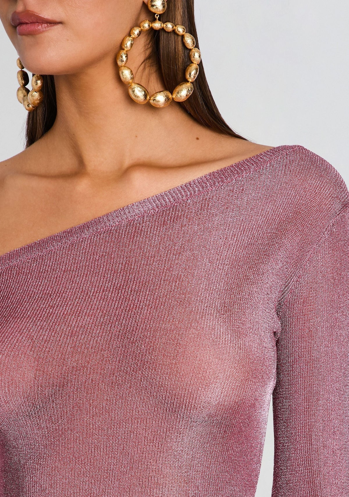 Mini-robe en maille métallisée Saddler