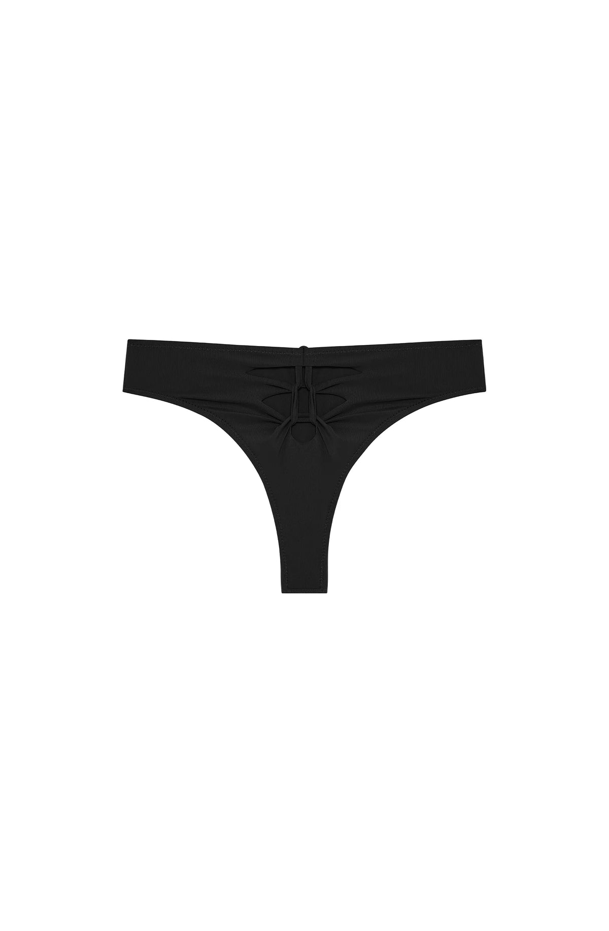 talla Jade thong bikini bottoms with crochet effect