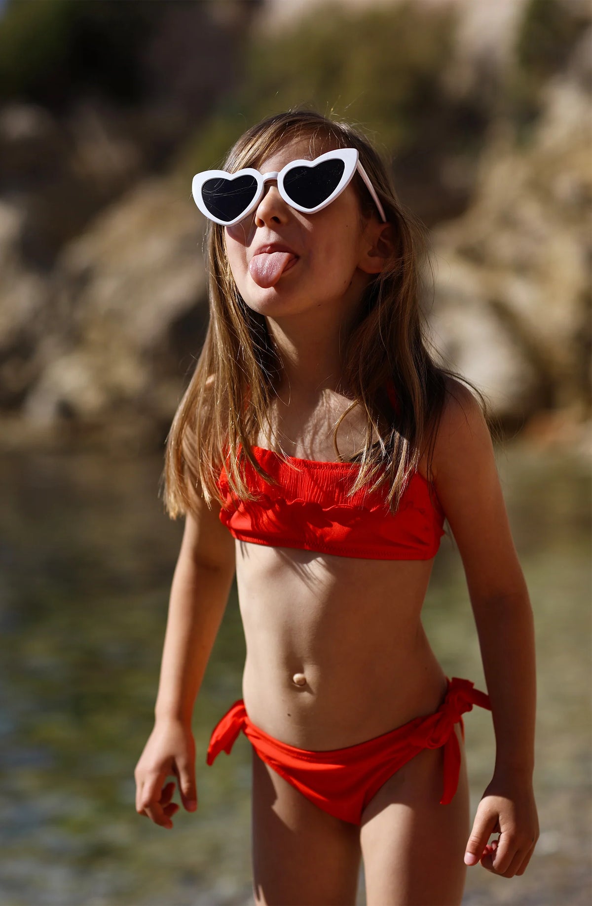 louna Ochre bandeau bikini set for kid