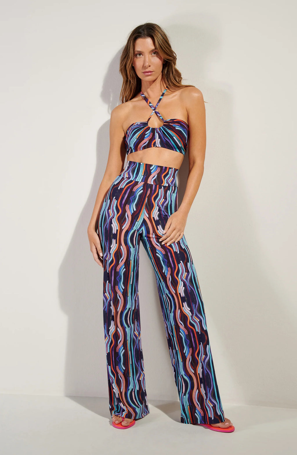 patie Large printed pants HOLI