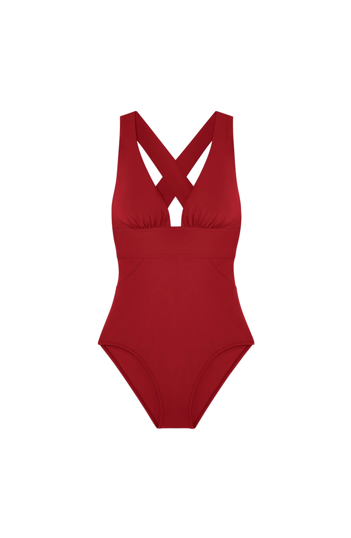 capri Jade back-crossed one-piece swimsuit
