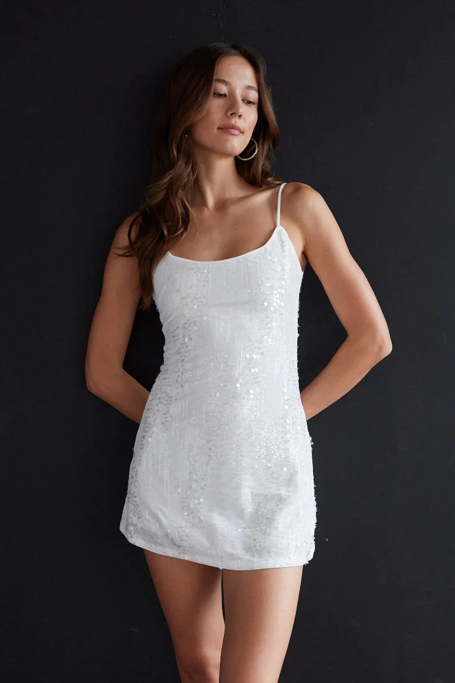 Robe Courte Pailletée Valeria Velvet