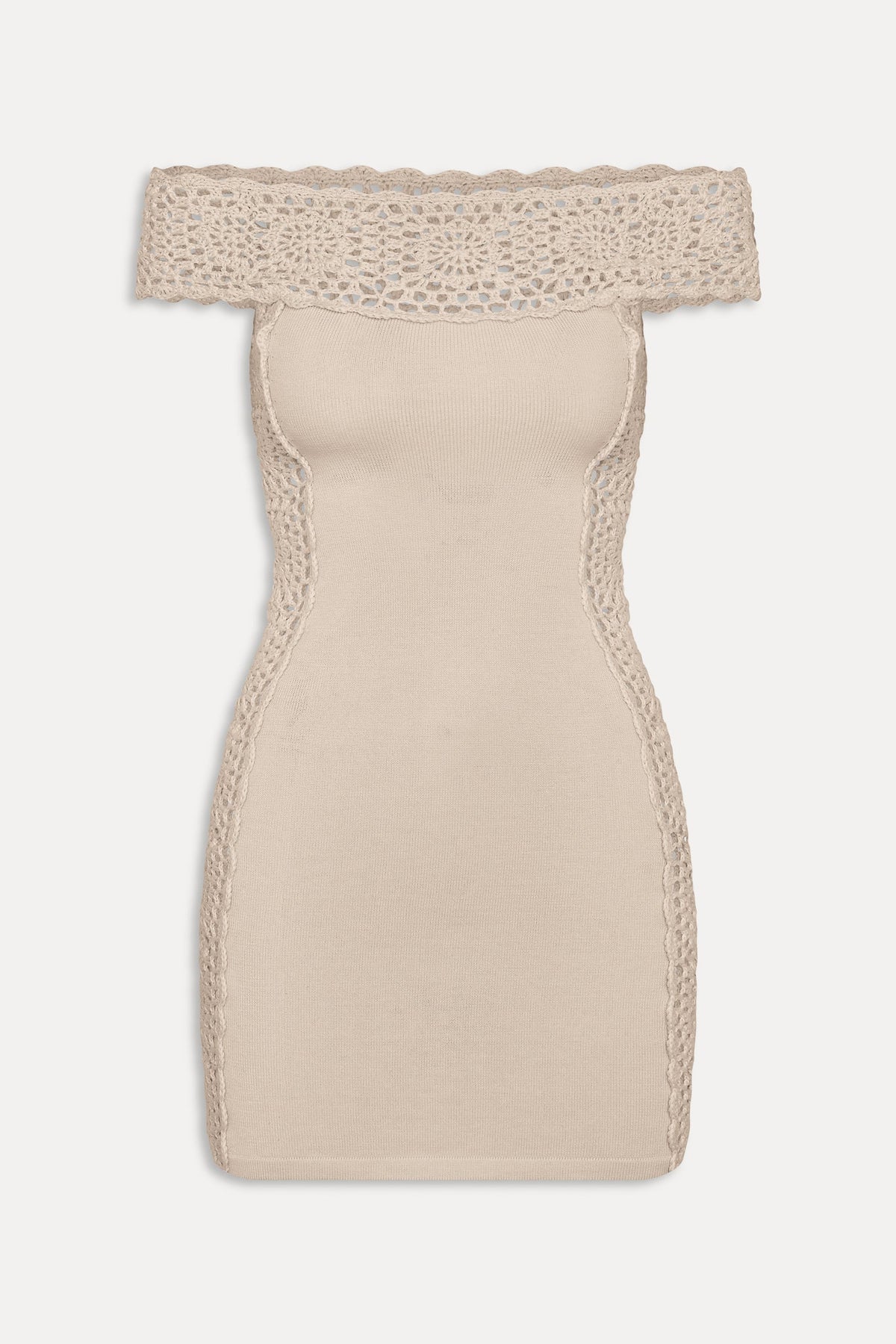 Fleur Crochet Knit Mini Dress - Summer Crochet