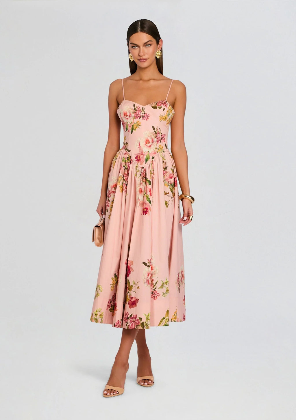 Robe midi corsetée Ayla