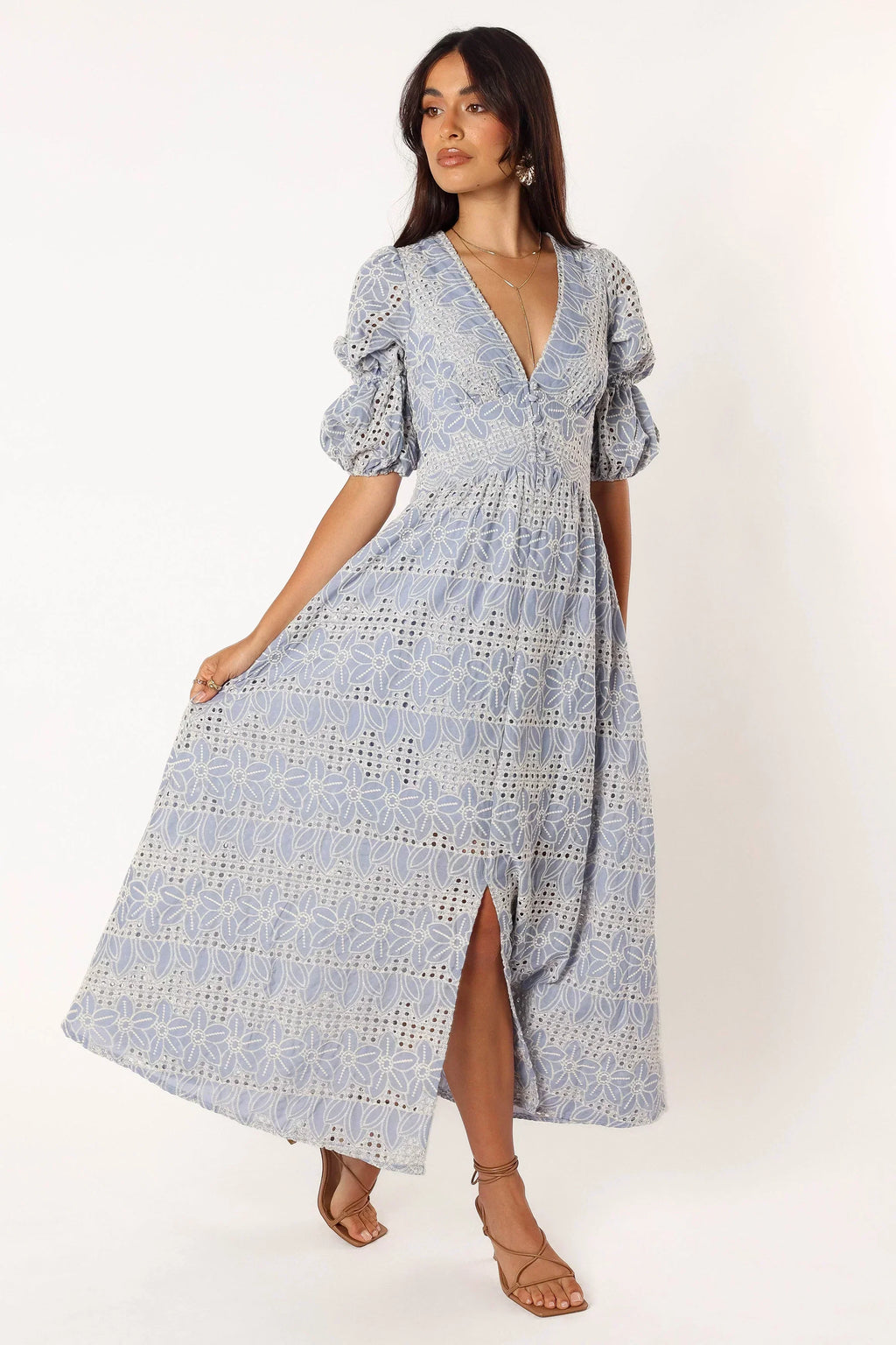 Robe Tani Mi-Longue - Bleu