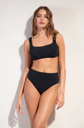 tobago Black high-waisted bikini bottom
