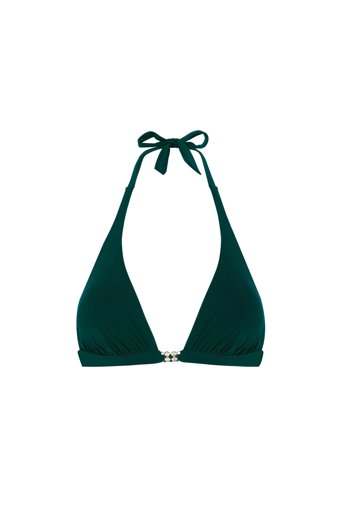 Haut de bikini triangle anea en bambou avec bijoux