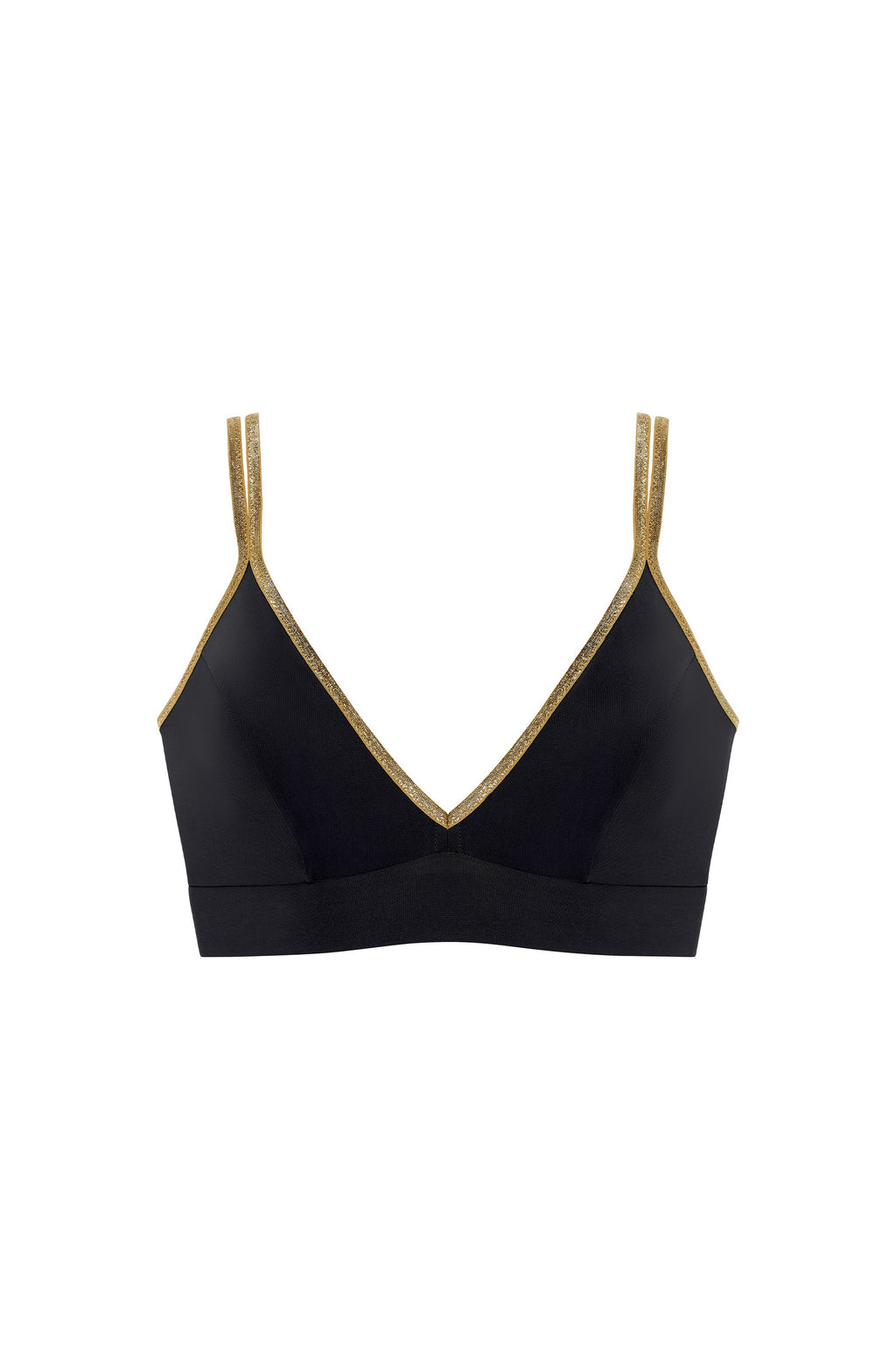 singa Bronze and lurex bikini top