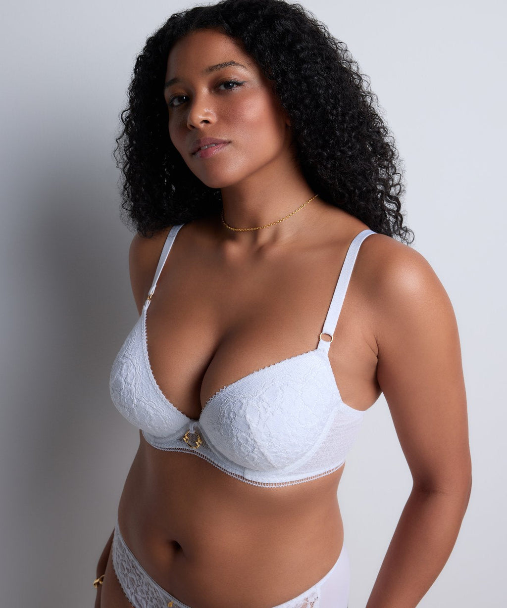 Illusion Fauve Soutien-gorge push-up coques White
