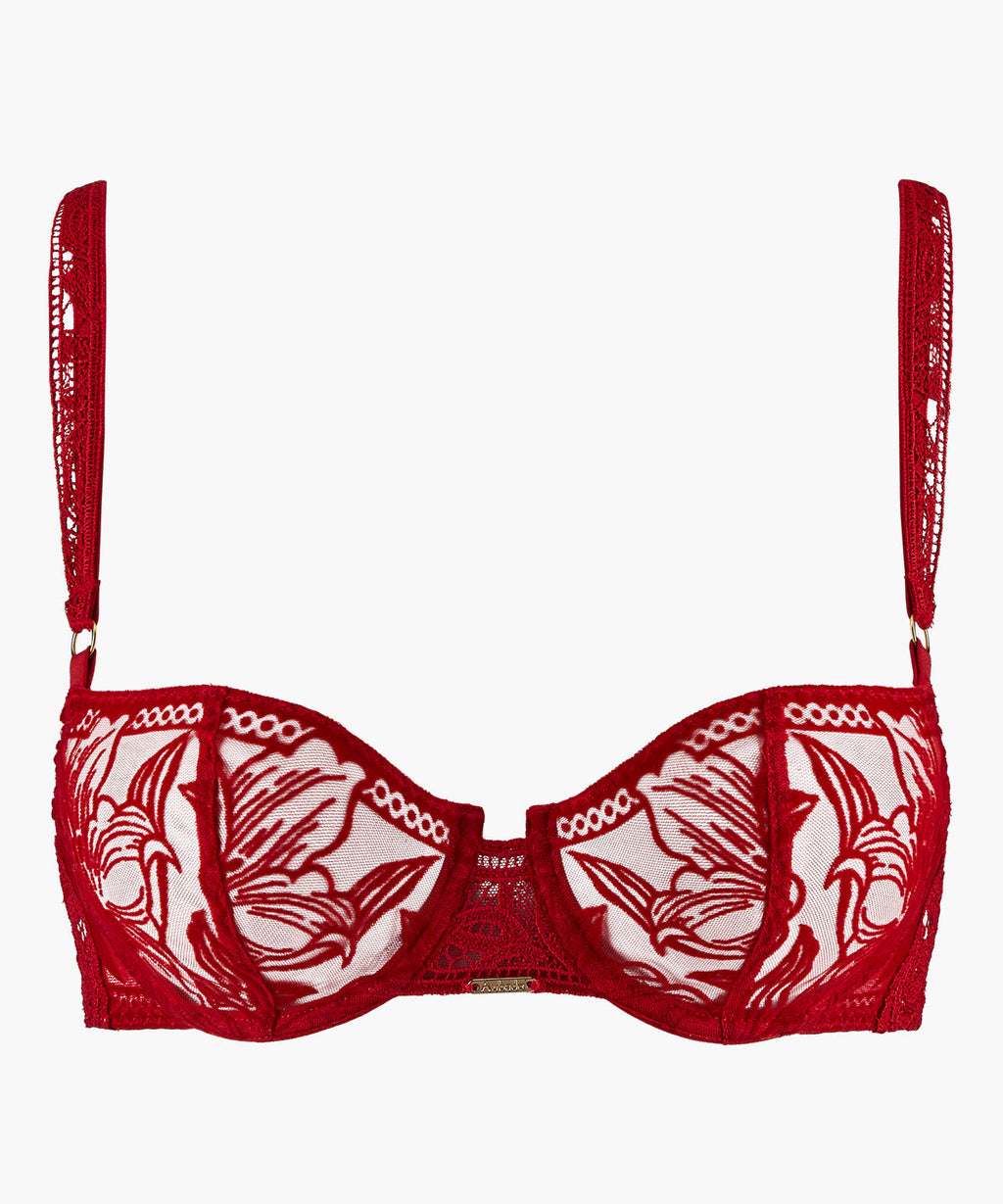 Cœur à Corps Soutien-gorge corbeille avec armatures Rouge Rebelle