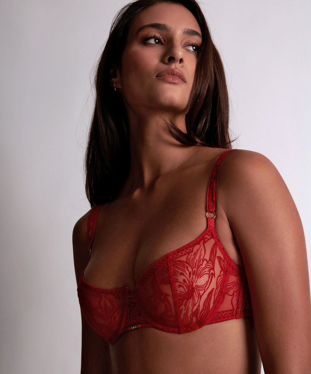 Cœur à Corps Soutien-gorge corbeille avec armatures Rouge Rebelle