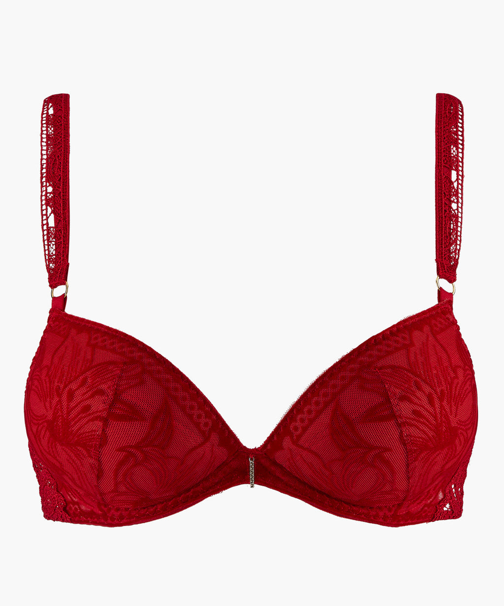 Cœur à Corps Soutien-gorge Push-up Rouge Rebelle
