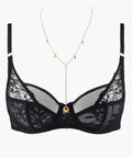 Gold Pleasure Soutien-gorge Emboîtant Foulard Noir Clair