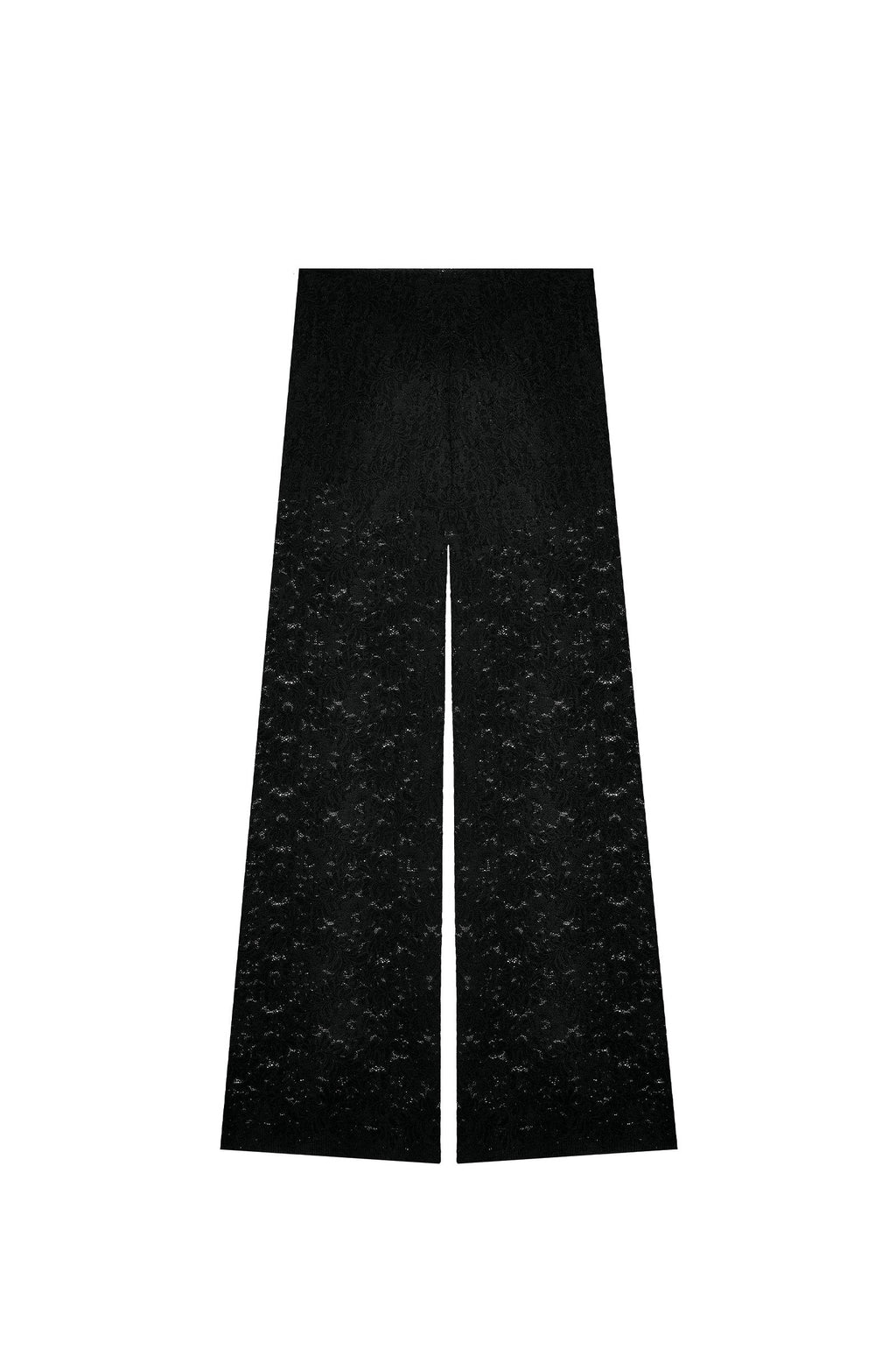 paco Foam white lace trousers