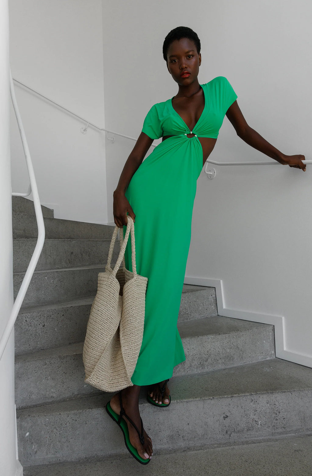 rislene Navy blue long dress
