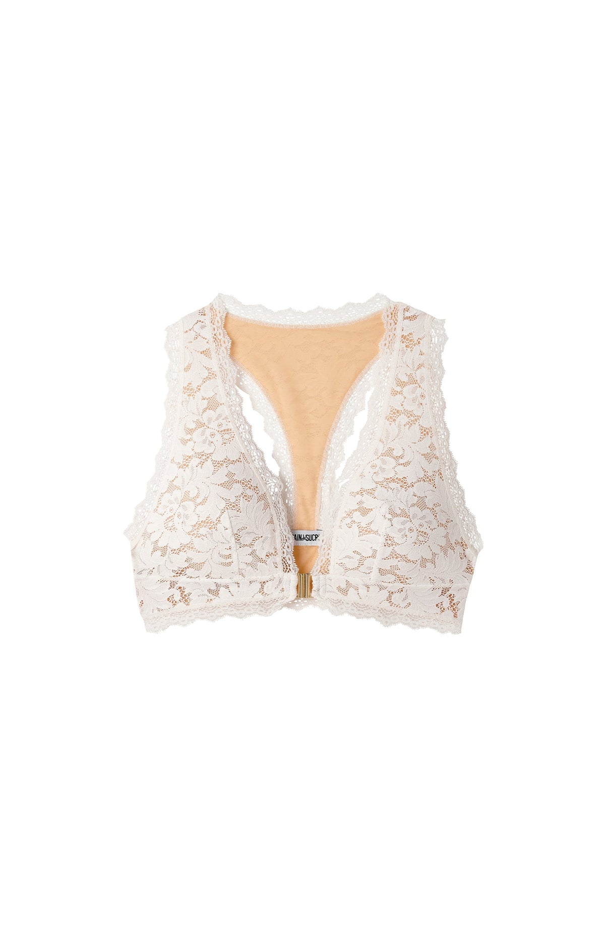Soutien-gorge en dentelle blanche Sheryl