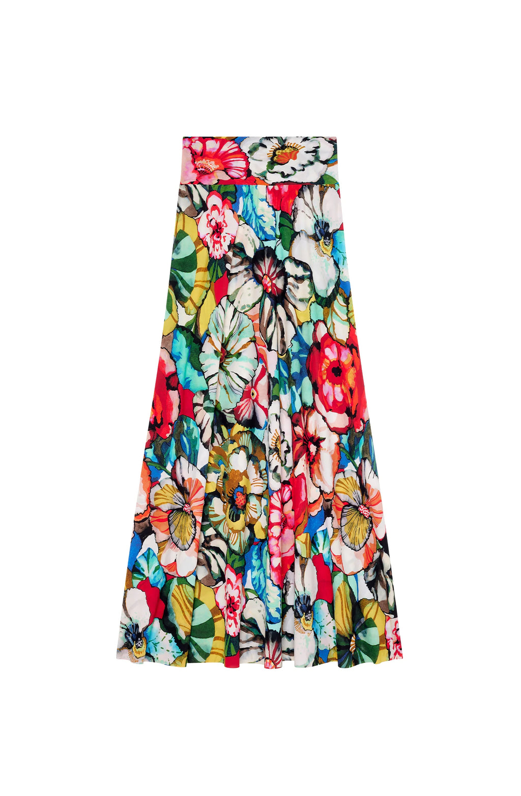 jaya Long madder red multiposition skirt