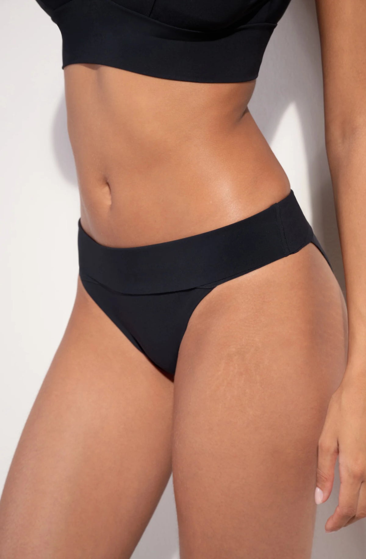 angie Orange high-waisted bikini bottoms