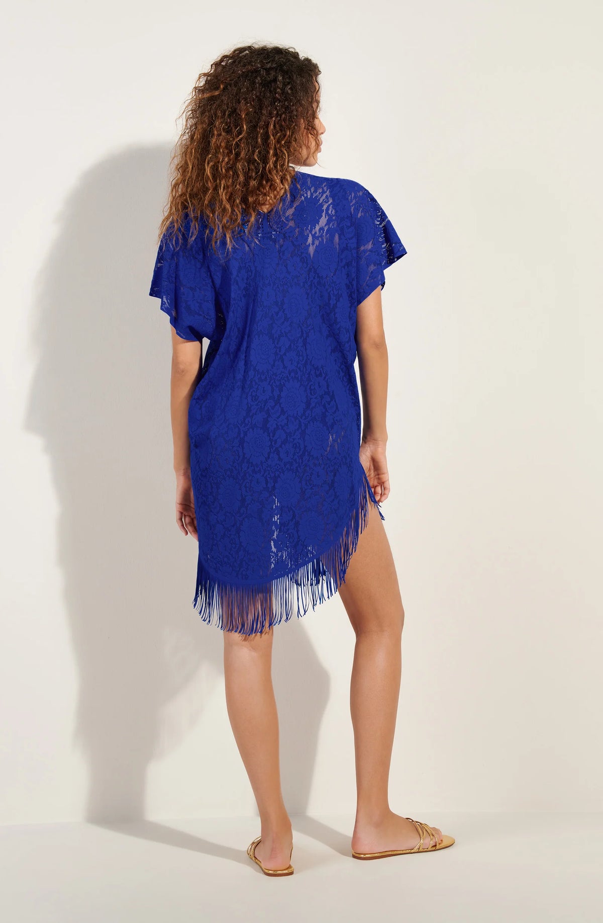 Tunique poncho en dentelle Sapphire Jesse