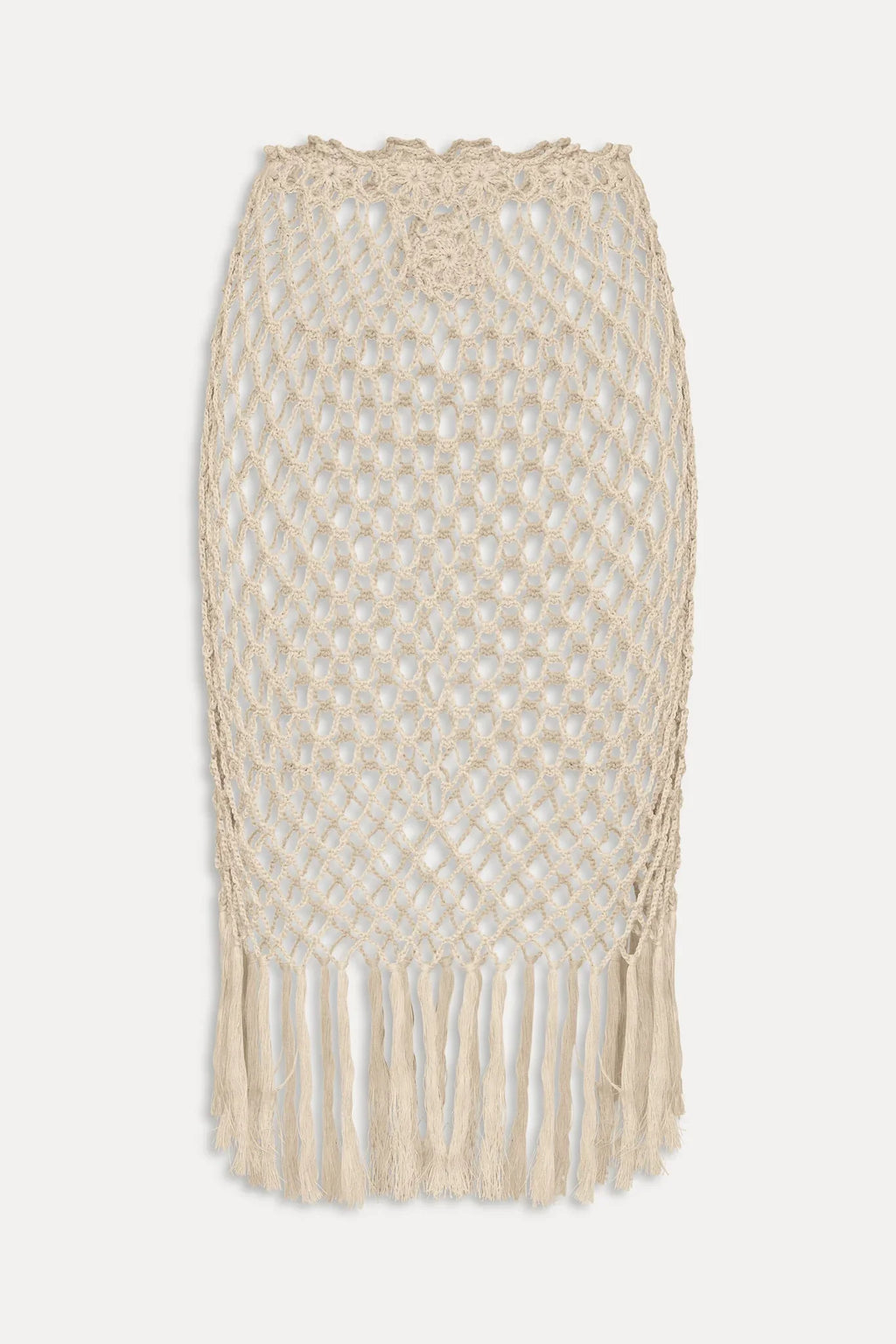 Jupe midi en crochet étoilée - Crochet d'été