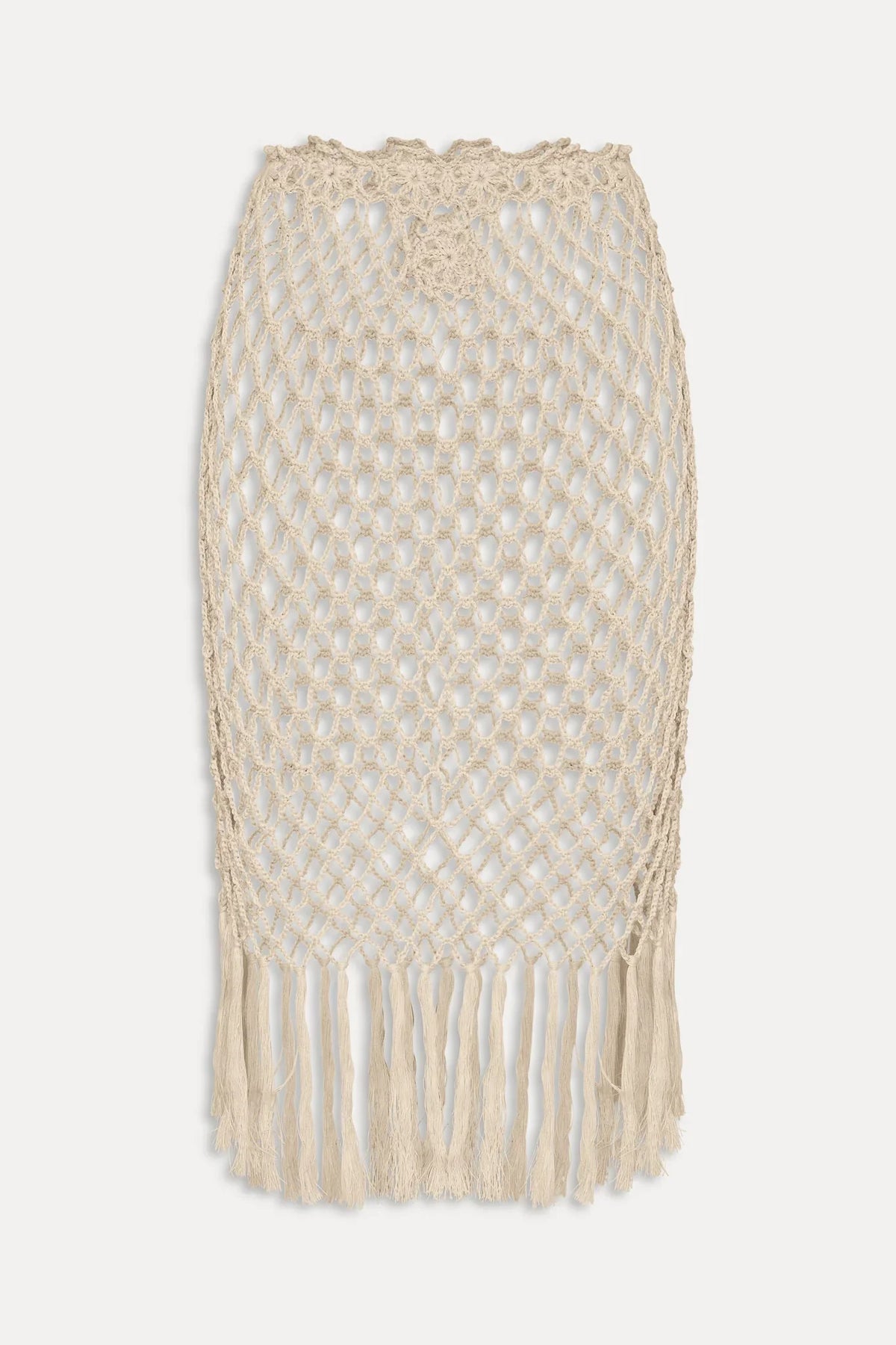 Jupe midi en crochet étoilée - Crochet d'été