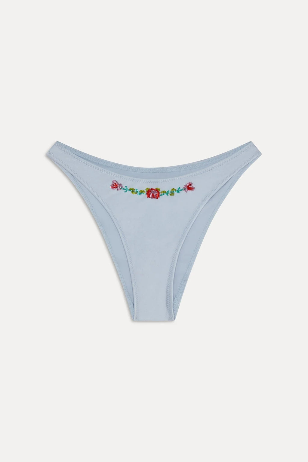 Bas de bikini en satin perlé Dove - Glaçage