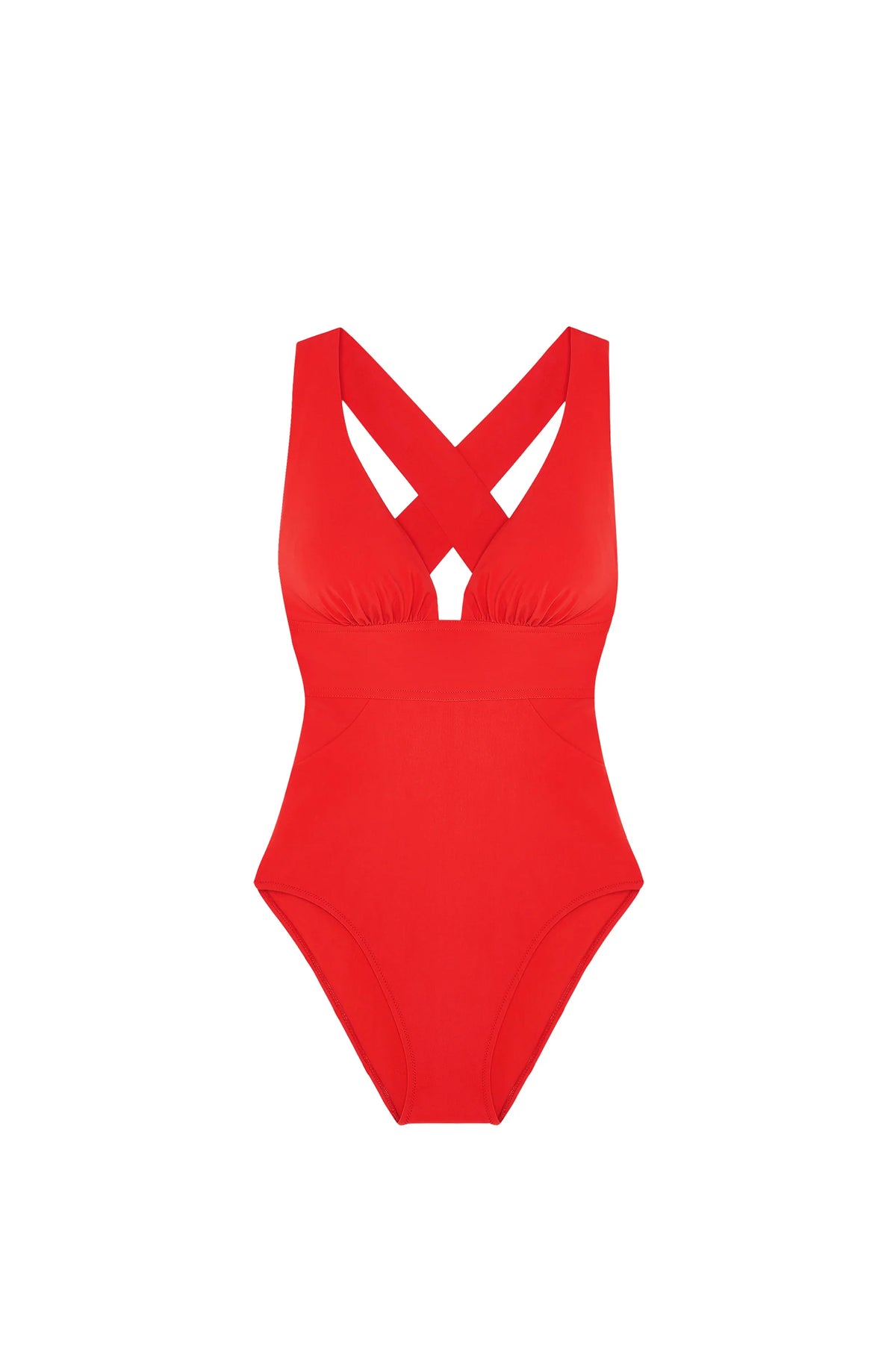 capri Jade back-crossed one-piece swimsuit