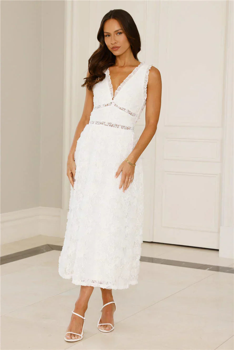 Robe midi en dentelle Ballet Era