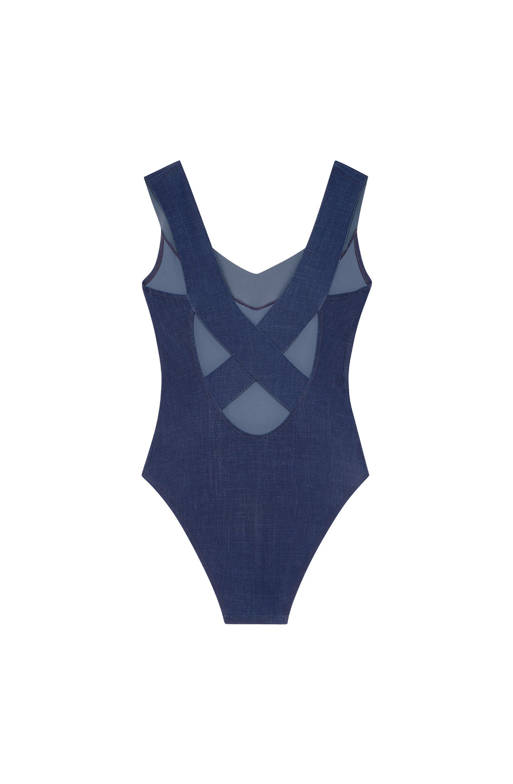 Maillot de bain nageur noir croisé au dos Soya
