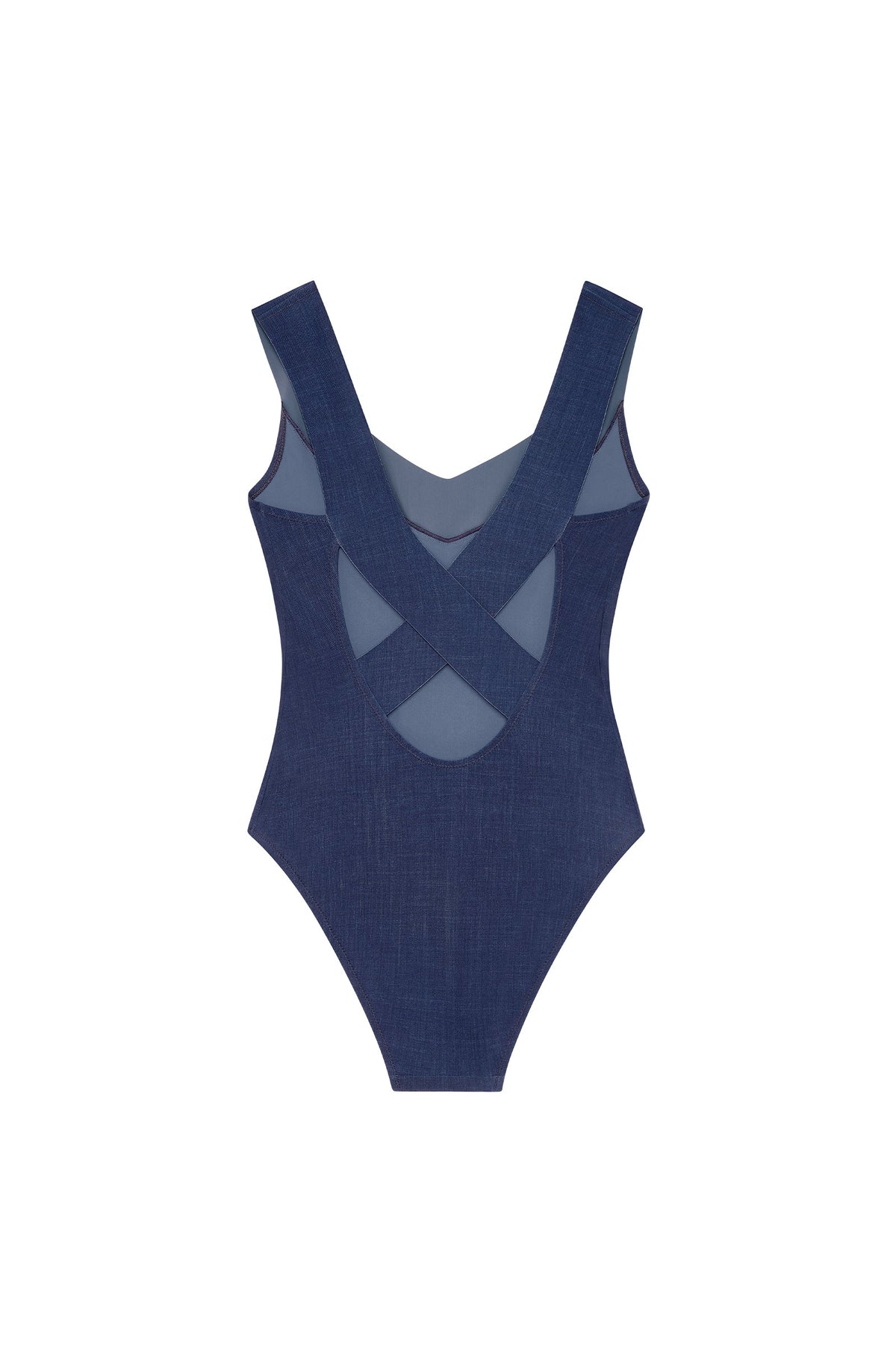 soya Bronze crossed racerback one-piece swimsuit