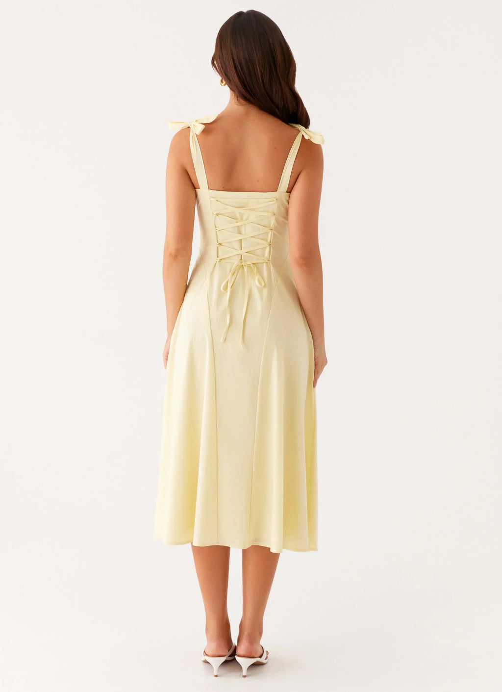 Robe Adela Midi - Jaune