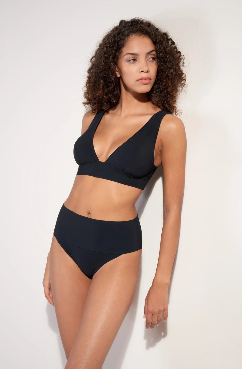 angie Jean high-waisted bikini bottoms